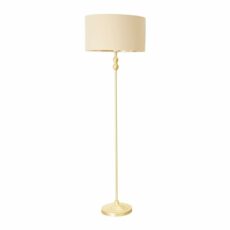 ValueLights Maggie Gold Floor Lamp Metallic Shade