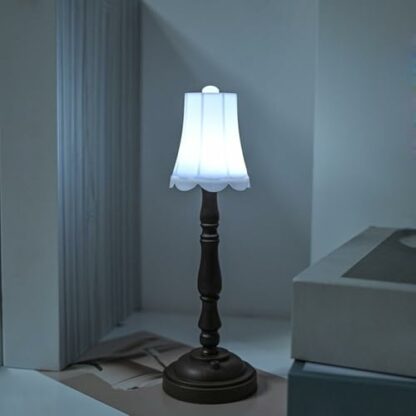 Leg Lamp NightLight Doll Night Light Vintage Mini Desk Lamp Dollhouse Light Battery Operated Dollhouse Led Desk Lamp Table Lights Miniature Desk Lamp European Style Plastic Small Plug In Wall Light - Image 3