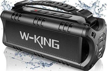 W-KING Bluetooth Speaker, (60W PEAK) 30W RMS Portable Wireless Loud Speakers, IPX6 Waterproof Outdoor Speaker, 24H Playtime, EQ, AUX, TF Card, USB Playback, Powerful Speaker for Home, Party, Camping - Image 2