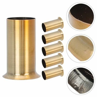 WATIIFUFU 6pcs E14 Socket Flanging Sleeve Lamp Base Holder Tube for Chandelier Lighting Compatible with Dimmable Light Bulbs Ideal for Home Decor and Ceiling Fixtures 4 WATIIFUFU 6pcs E14 Socket Flanging Sleeve Lamp Base Holder Tube for Chandelier Lighting Compatible with Dimmable Light Bulbs Ideal for Home Decor and Ceiling Fixtures - Image 4