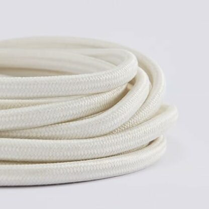 White Cord Set for Lamps, 4 m Length, Acetal Plastic 3 White Cord Set for Lamps, 4 m Length, Acetal Plastic - Image 3