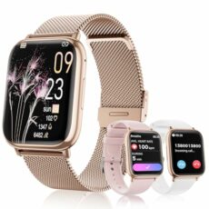 Women's Watch with Bluetooth 5.3 Call, 1.83 Inch HD Smartwatch, Sleep Monitor SpO2 Menstrual Cycle IP68 Heart Rate Monitor Fitness Pedometer for Android iOS