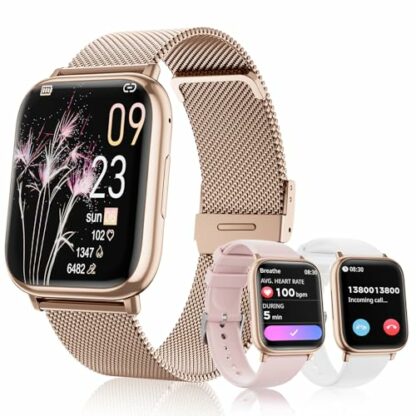 Women's Watch with Bluetooth 5.3 Call, 1.83 Inch HD Smartwatch, Sleep Monitor SpO2 Menstrual Cycle IP68 Heart Rate Monitor Fitness Pedometer for Android iOS 2 Women's Watch with Bluetooth 5.3 Call, 1.83 Inch HD Smartwatch, Sleep Monitor SpO2 Menstrual Cycle IP68 Heart Rate Monitor Fitness Pedometer for Android iOS - Image 2