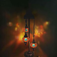 World Home Living Bronze Turkish Moroccan Arabian Eastern Bohemian Tiffany Style Glass Mosaic Beautiful Floor Lamps Handmade Home Decor…