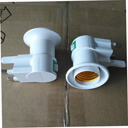 Xoeryoy UK Plug E27 Wall Screw Base Light Bulb Lamp Socket Holder Adapter Converter. - Image 4