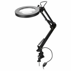 Yagosodee Clamp Mount LED Magnifier Lamp Salon 5X Magnifying Lamp Eyeliner Manicure Tattoo Beauty Light