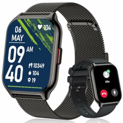 ZOSKVEE Smart Watch Answer/Make Calls, 2.01" Smartwatch Men Women, Fitness Watch with Blood Pressure, Sleep Monitor, Step Counter, 110+ Sports, IP68 Waterproof Fitness Smartwatches for Android iOS 2 ZOSKVEE Smart Watch Answer/Make Calls, 2.01" Smartwatch Men Women, Fitness Watch with Blood Pressure, Sleep Monitor, Step Counter, 110+ Sports, IP68 Waterproof Fitness Smartwatches for Android iOS - Image 2