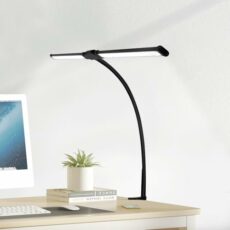 allchn LED Desk lamp with Clamp, Super Wide & Bright, 5 Color Modes X 10 Brightness Levels