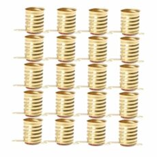 ibasenice 30pcs All Copper Lamp Holder Light Socket E10 LED Base E10 Copper Screw Lamp Holder LED Lamp Base Bulb Holder Copper LED Lamp Holder LED E10 Lamp Holder E10 Lamp Base Holder Golden