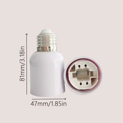 jdstty E27 To GU24 Light Socket Adapter Ceramic E27 To GU24 LED Lamp Holder Base Converters Lamp Base Converters - Image 4
