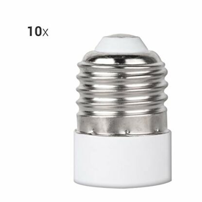kwmobile E27 to E14 Converter (Pack of 10) - Lamp Socket Adapter Light Bulb Base Converters Screw-in Thread Adaptor Holder Set for LED, Halogen Bulbs - Image 3