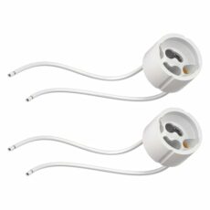 ledscom.de Ceramic Socket, White, GU10 and GU5.3 (Number and Socket Selectable)