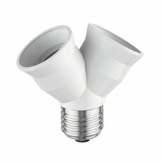 ledscom.de E27 Socket Elektra, Multiple Splitter Adapter from E27 to E27 Socket (Number and Splitter Type Selectable)