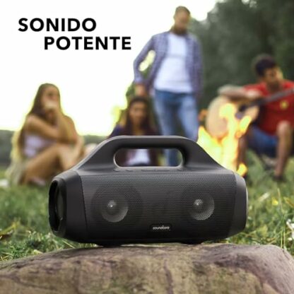 soundcore Anker Motion Boom Portable Bluetooth Speaker with Titanium Drivers, BassUp Technology, IPX7 Waterproof, 24H Playtime, App, Bluetooth 5.0, for Home, Party, Outdoors - Image 4