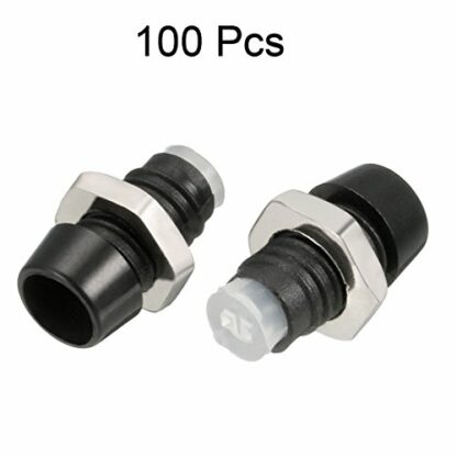 sourcing map 100pcs 3mm LED Lamp Holder Light Bulb Socket Plastic Chrome Plated for Light-emitting Diode Lighting - Image 3