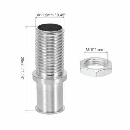 sourcing map G4 Lamp Hardware Fixtures, 29x11.5mm Size M10 Thread LED Wire Bases Light Fastener Holder Fit for G4 Bulb Socket, 5 Set 3 sourcing map G4 Lamp Hardware Fixtures, 29x11.5mm Size M10 Thread LED Wire Bases Light Fastener Holder Fit for G4 Bulb Socket, 5 Set - Image 3