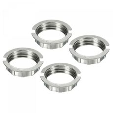 sourcing map G9 Light Socket Rings Lamp M20 Shade Holder Adapter Ring Zinc Alloy for Light Fixtures, White, Pack of 4