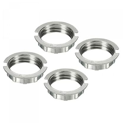 sourcing map G9 Light Socket Rings Lamp M20 Shade Holder Adapter Ring Zinc Alloy for Light Fixtures, White, Pack of 4 - Image 2