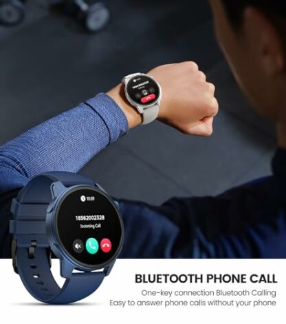 1.43''AMOLED Smart Watches Fitness Watch for Men Bluetooth Call Answer lood Oxygen/Blood Pressure/HR/Sleep Monitor Waterproof Activity Tracker Calories Step Counter Compatible with ios Android Phones - Image 3