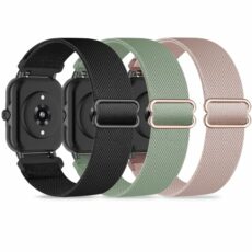 3 Pack Stretchy Nylon Bands Compatible with Woneligo/Fitpolo Smart Watch IDW13, 22mm Soft Elastic Straps for ENOMIR IDW19/MILOUZ IDW19/Gydom IDW19/Faweio IDW19/Hoowel IDW19/Amzhero IDW19/TOOBUR