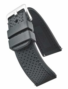 ALPINE Sporty Premium Soft Silicone Adjustable Watch Band - Replacement Rubber Watch Bands for Women & Men - Waterproof Quick Release Watch Straps - Compatible with Regular & Smart Watch Bands