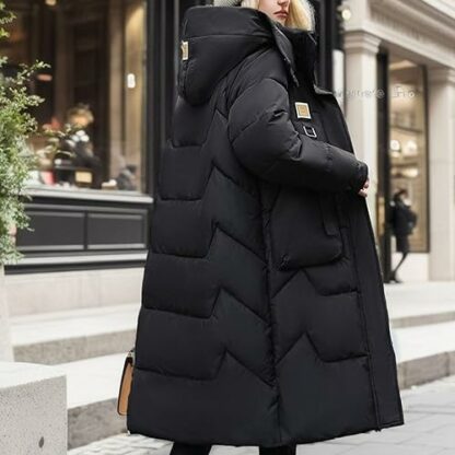 AMhomely Womens Winter Lightweight Jacket Quilted Outdoor Open Front Puffer Jackets Body Warmer Longline Thicked Parka Coat Breathable Baggy Outwear 2023 Winter Oufits - Image 4