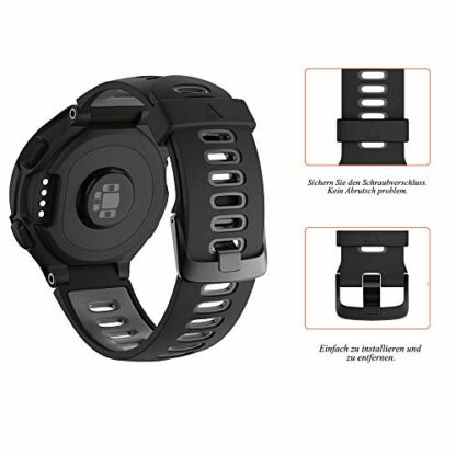 ANBEST Sports Strap for Forerunner 235/220/230/620/630/735XT Smart Watch, Silicone Watch Strap, Adjustable Replacement Strap - Image 4