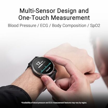 ASUS VivoWatch 6 (HC-D06) Fitness Smartwatch with Blood Pressure Control, Electrocardiogram and Oxygen Saturation SpO2, Health, Sports, Black, Black, Unica 4 ASUS VivoWatch 6 (HC-D06) Fitness Smartwatch with Blood Pressure Control, Electrocardiogram and Oxygen Saturation SpO2, Health, Sports, Black, Black, Unica - Image 4