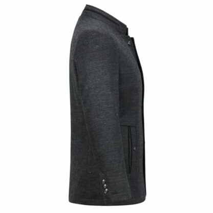 Allthemen Mens Trench Coat Regular Fit Long Sleeve Jacket Warm Winter Vintage Casual Overcoat Button Closure Outwear Coats - Image 3