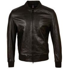 Aviatrix Men's Real Leather Fashion Bomber Jacket (D9J9)