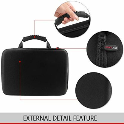 COMECASE 10 Slots Watch Box Organizer/Men Watch Display Storage Case Fits All Wristwatches and Smart Watches up to 42mm with Extra 4 Pocket for Watch Band and Other Accessories (Black) 3 COMECASE 10 Slots Watch Box Organizer/Men Watch Display Storage Case Fits All Wristwatches and Smart Watches up to 42mm with Extra 4 Pocket for Watch Band and Other Accessories (Black) - Image 3