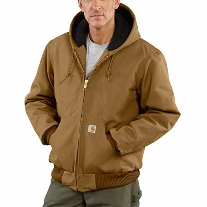 Carhartt Men's Loose Fit Firm Duck Insulated Flannel-Lined Active Jacket Work Utility Outerwear - Image 3