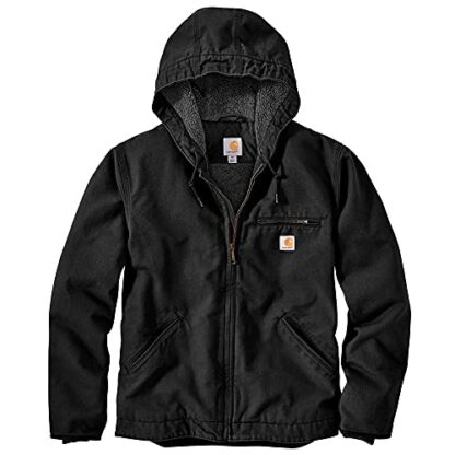 Carhartt Men's Relaxed Fit Washed Duck Sherpa-Lined Jacket Work Utility Outerwear 2 Carhartt Men's Relaxed Fit Washed Duck Sherpa-Lined Jacket Work Utility Outerwear - Image 2