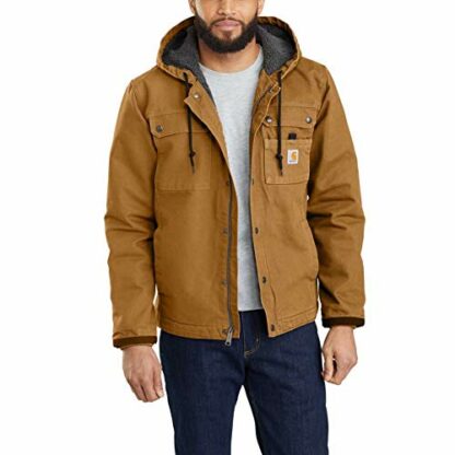 Carhartt Men's Relaxed Fit Washed Duck Sherpa-Lined Utility Jacket - Image 4
