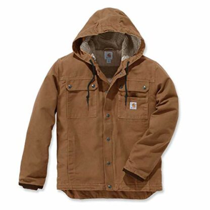 Carhartt Men's Relaxed Fit Washed Duck Sherpa-Lined Utility Jacket - Image 2