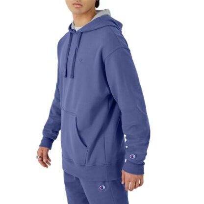 Champion Men's Sweatshirt, Powerblend Hoodie, Iconic 'C' Logo - Image 4