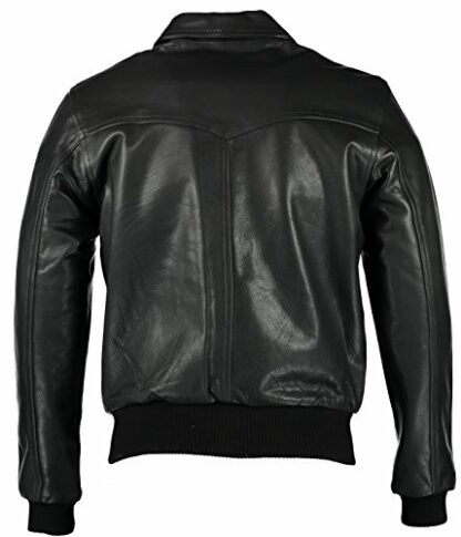 Charlie LONDON The Deal Black Real Leather Bomber Mens Jacket: Stylish UK Leather Jacket for Smart Casual Wear - Durable, Stylish and Ultra-Comfortable Mens Coats and Bomber Jackets 4 Charlie LONDON The Deal Black Real Leather Bomber Mens Jacket: Stylish UK Leather Jacket for Smart Casual Wear - Durable, Stylish and Ultra-Comfortable Mens Coats and Bomber Jackets - Image 4