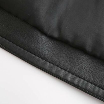 Cocila Women Classic Faux Leather Jacket Zipper Warm Winter Women Overcoat Leather Tops Outwear Jacket Short Coat Women's Coat Plus Size Coat for Women - Image 3