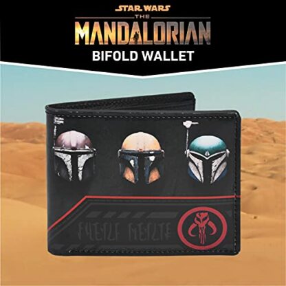 Concept One Star Wars Grogu Wallet, The Mandalorian The Child Slim Bifold Wallet with Decorative Tin Case - Image 3