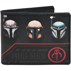 Concept One Star Wars Grogu Wallet, The Mandalorian The Child Slim Bifold Wallet with Decorative Tin Case