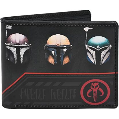 Concept One Star Wars Grogu Wallet, The Mandalorian The Child Slim Bifold Wallet with Decorative Tin Case - Image 2