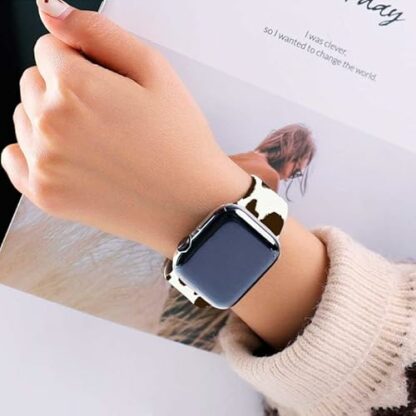 Cute Turtle Watch Band Ocean Beach Smartwatch bands Compatible with Watch 38mm 40mm Soft Silicone Strap Replacement for Series 7/6/5/4/3/2/1/SE - Image 3