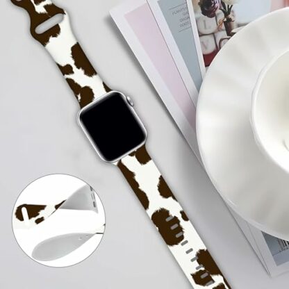 Cute Turtle Watch Band Ocean Beach Smartwatch bands Compatible with Watch 38mm 40mm Soft Silicone Strap Replacement for Series 7/6/5/4/3/2/1/SE - Image 4