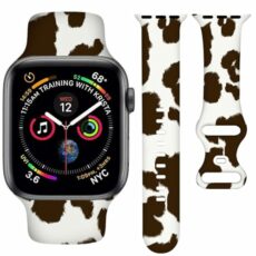 Cute Turtle Watch Band Ocean Beach Smartwatch bands Compatible with Watch 38mm 40mm Soft Silicone Strap Replacement for Series 7/6/5/4/3/2/1/SE