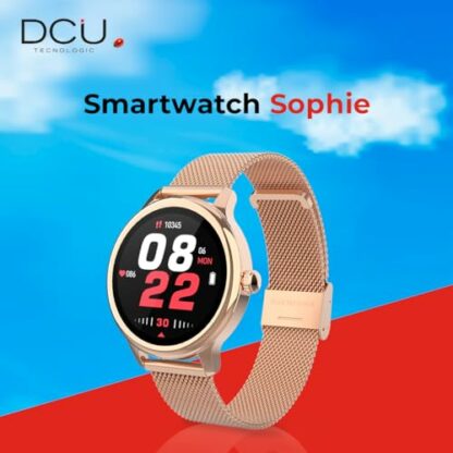 DCU TECNOLOGIC - Sophie Smartwatch - Women's Smart Watch, Pink, Regarder, Rose Gold with Rose Gold Metal Bracelet 3 DCU TECNOLOGIC - Sophie Smartwatch - Women's Smart Watch, Pink, Regarder, Rose Gold with Rose Gold Metal Bracelet - Image 3
