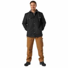 Dickies Men's Fleece Hooded Duck Shirt Jack Relaxed Jacket