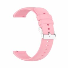 Foyscr Silicone Strap, Quick Buckle Waterproof Soft Strap, Black Strap, Silver Stainless Steel Buckle, Men's and Women's Smartwatch Strap, Sport Watch Strap