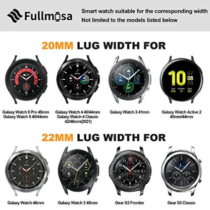 Fullmosa Leather Watch Strap 22mm 20mm 18mm 24mm 16mm 14mm, Classic Cross Leather Band Compatible with Samsung Watch, Huawei Watch, Fossil Watch, Withings Smart Watches 3 Fullmosa Leather Watch Strap 22mm 20mm 18mm 24mm 16mm 14mm, Classic Cross Leather Band Compatible with Samsung Watch, Huawei Watch, Fossil Watch, Withings Smart Watches - Image 3