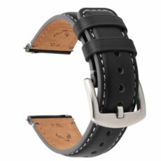 Fullmosa Watch Strap 20/22mm, Quick Release Leather Watch Strap 20/22mm, Watch Replacement Strap for Men/Women, Burnished Leather Watch Band