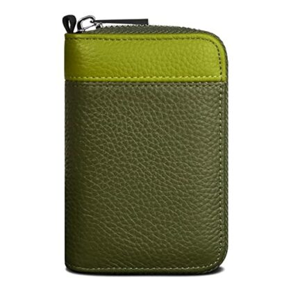 GADIEMKENSD Genuine Leather Credit Card Holder with RFID Blocking Fold Accordion Style Wallet - Image 2